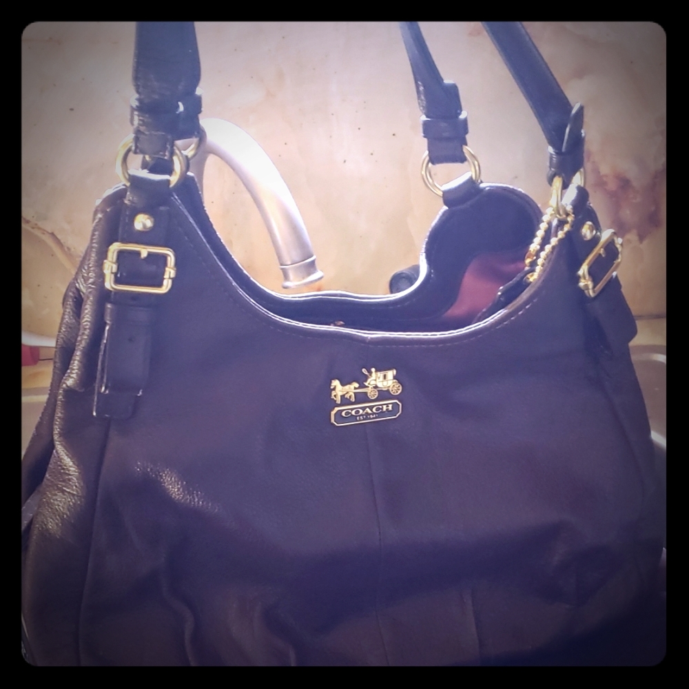 Coach leather purse